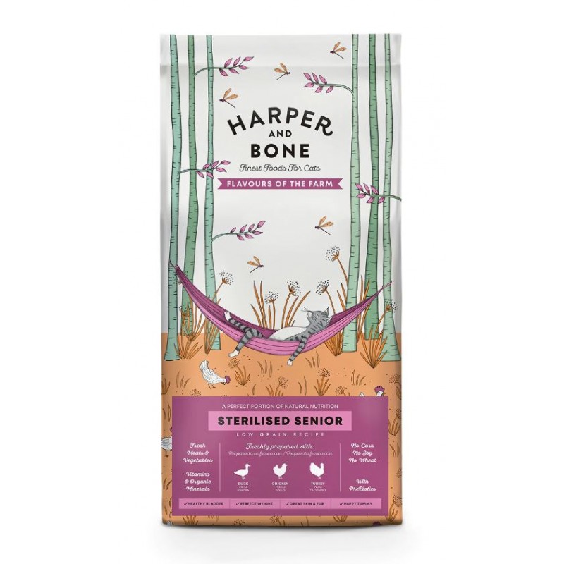 Harper And Bone Senior Esterilizado Flavours Farm