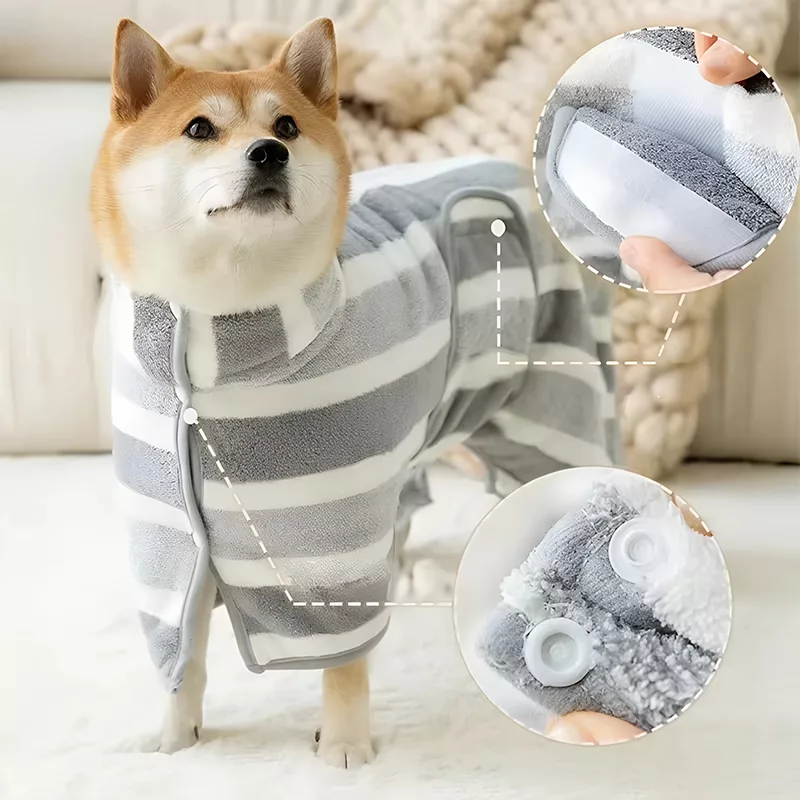 Bata de Baño Absorbente para Perros - Imagen 6