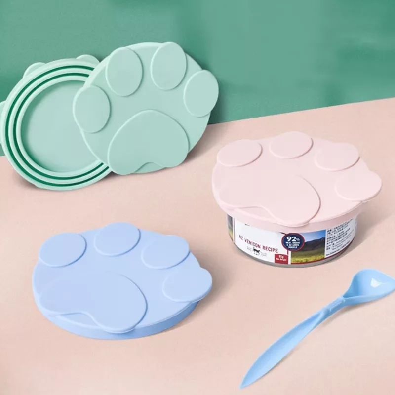 Set de Tapa y Cuchara para Lata de Comida para Perros de Silicona - Imagen 4