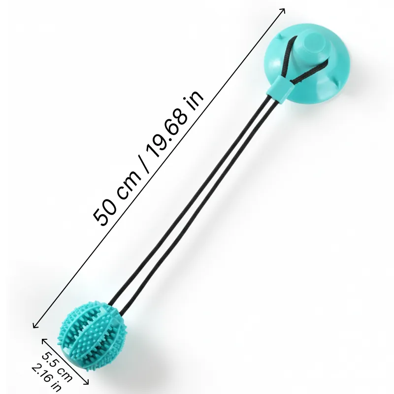 Juguete de pelota masticable con ventosa para perros - Imagen 2