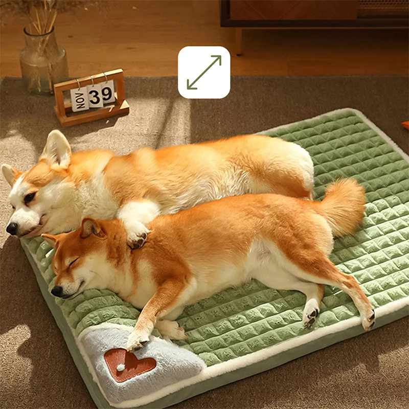 Cama ortopédica para perros, esterilla lavable con reposacabezas - Imagen 4