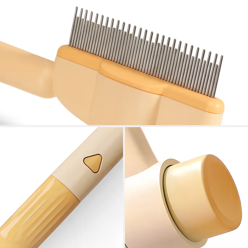 Cepillo autolimpiante para eliminar pelo de gato, peine de aseo y deshedding para mascotas - Imagen 4
