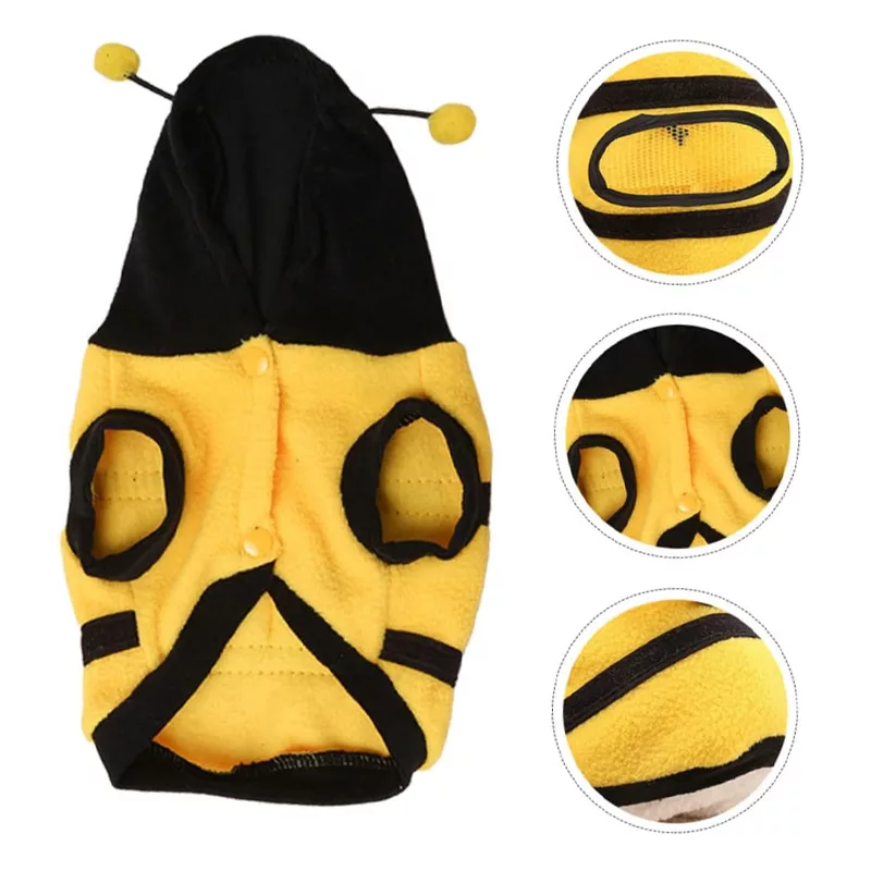Disfraz de Abeja para Perro con Sudadera Polar - Imagen 4