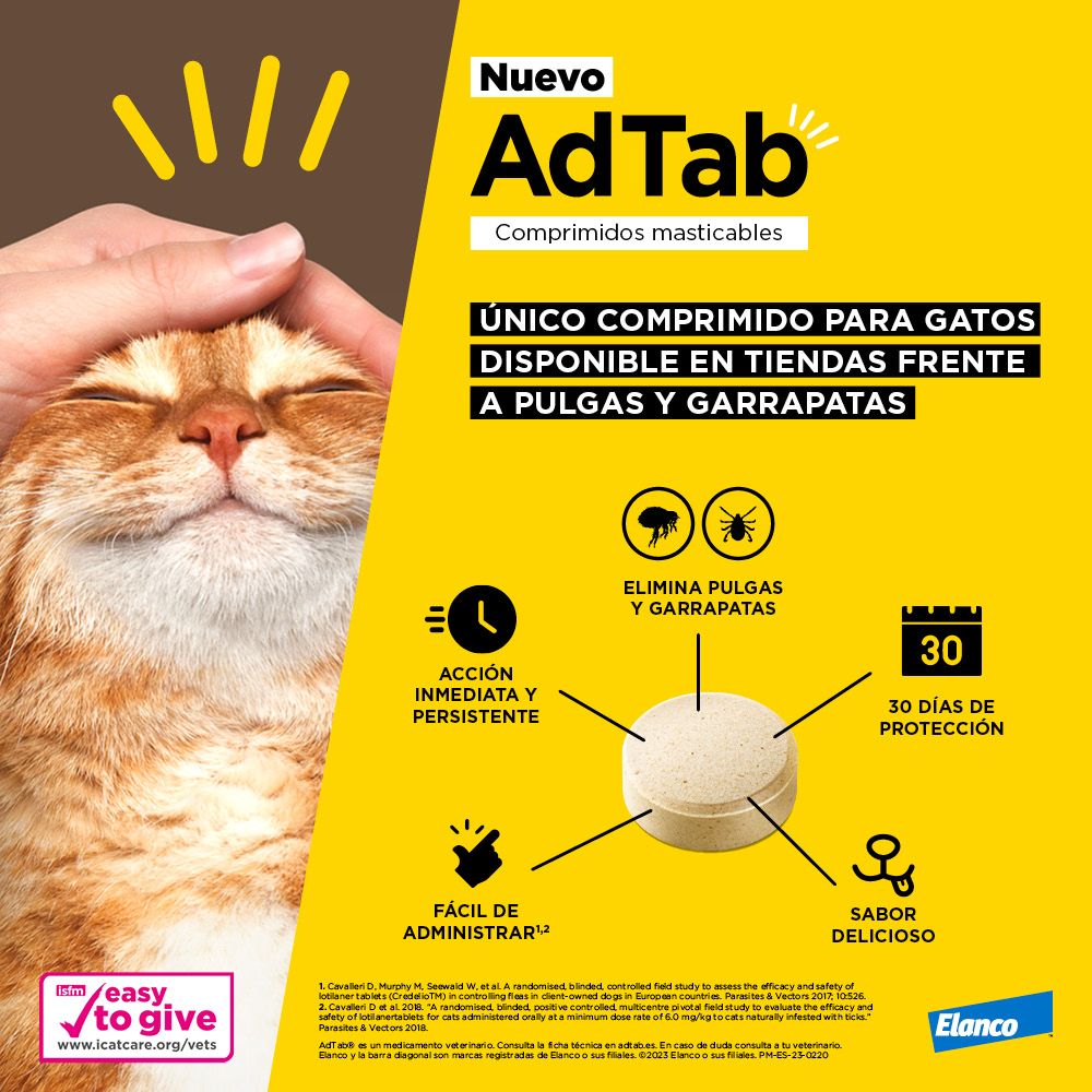 AdTab Antiparasitario en comprimidos para gatos - Imagen 4