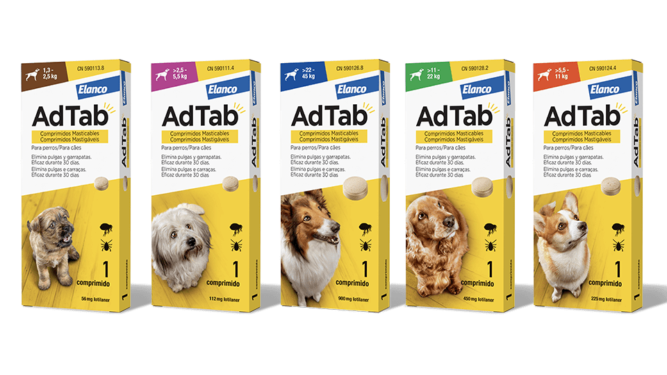 AdTab antiparasitario en comprimidos para perros