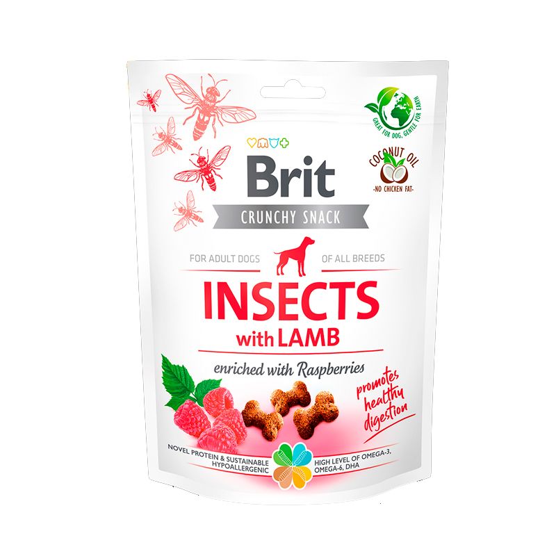 Brit Care Crunchy Cracker Insectos y Cordero 200gr