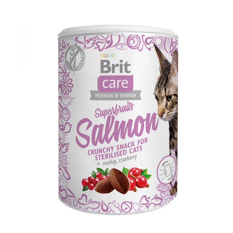 Brit Care Cat Snack Superfruits Salmon 100gr