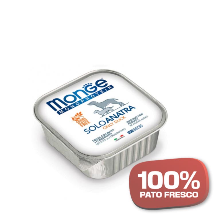Paté monoproteico de pato para perro – 150gr (24u) - Imagen 3
