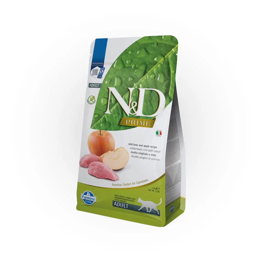 Farmina N&D Gato Pienso Prime – Jabalí y Manzana