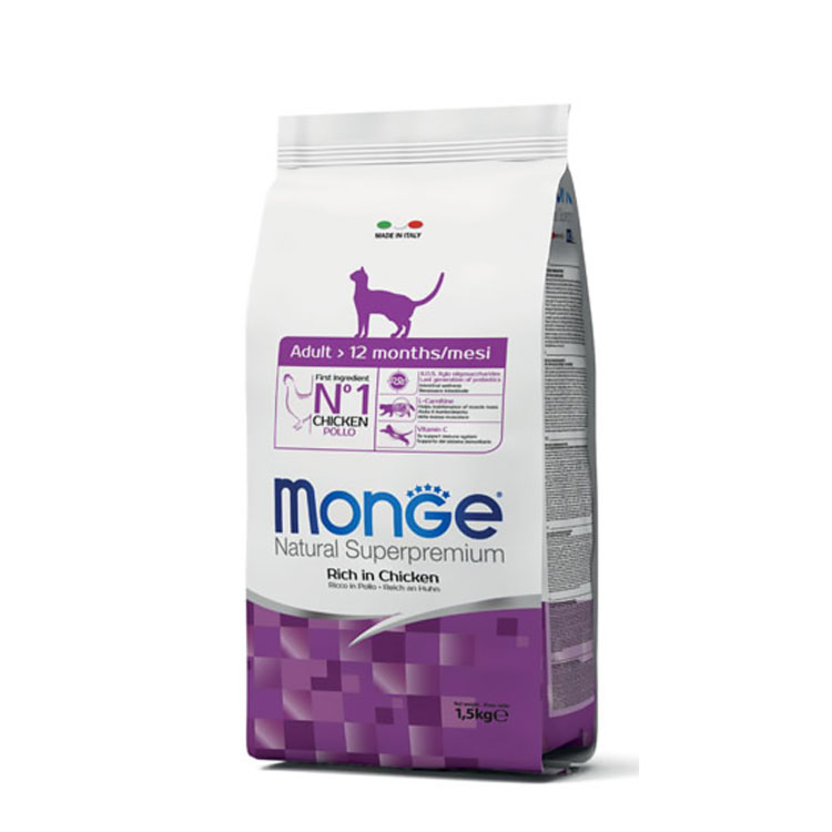 Pienso con pollo para gatos adultos – 1,5Kg