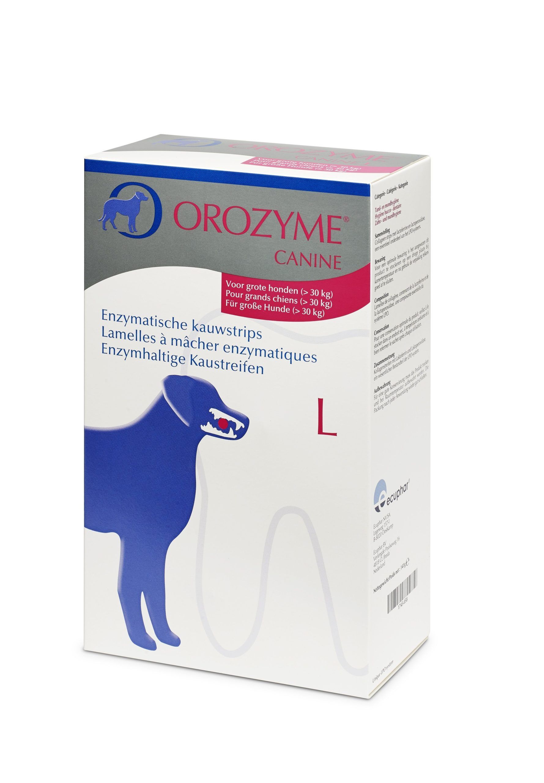 Tiras dentífricas masticables Orozyme para perros - Imagen 2