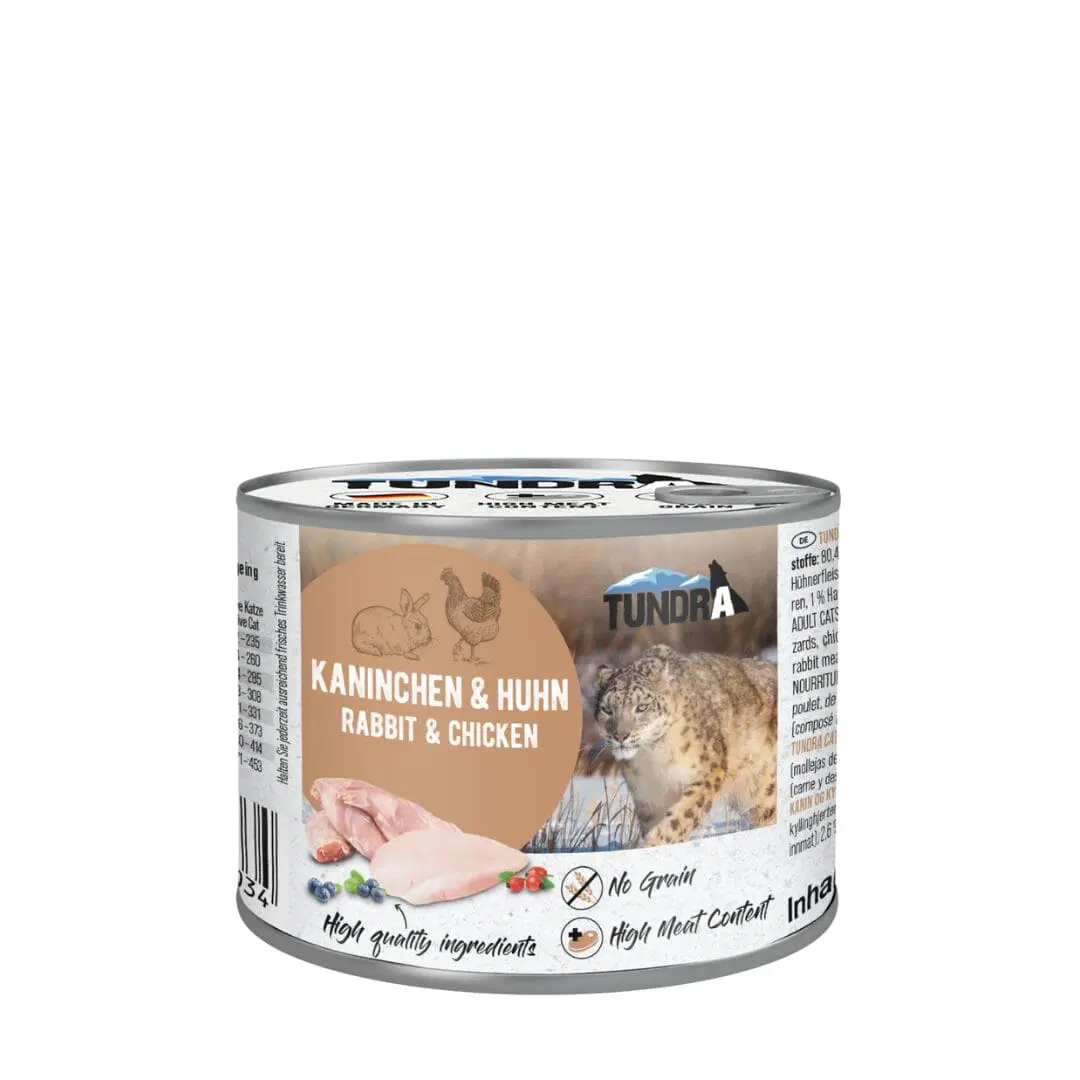 Tundra Gato Comida Conejo y Pollo