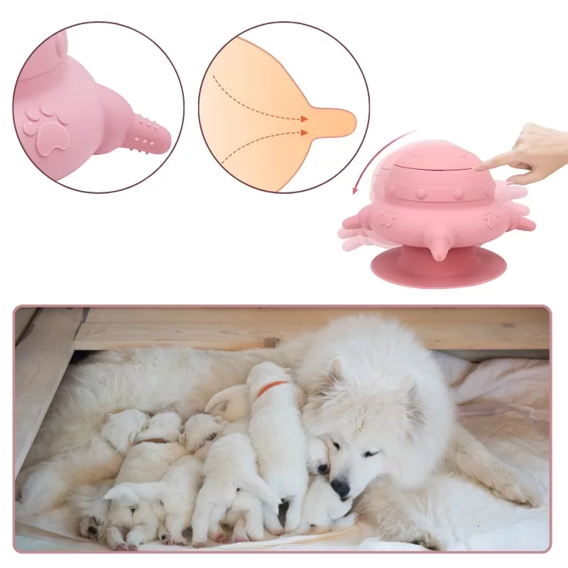 Biberón de silicona para cachorros - Imagen 4