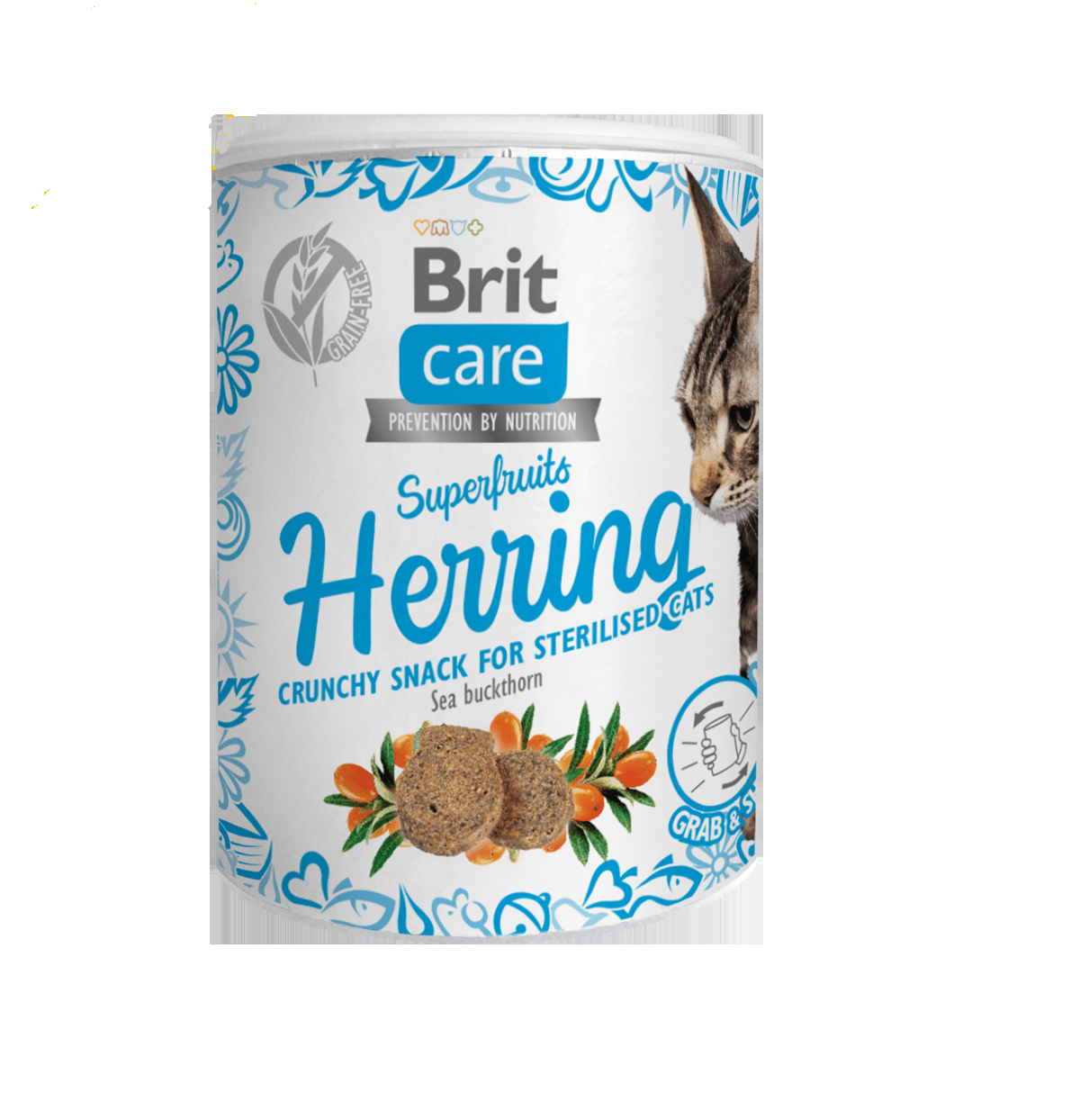 Brit Care Cat Snack Superfruits Arenque 100gr
