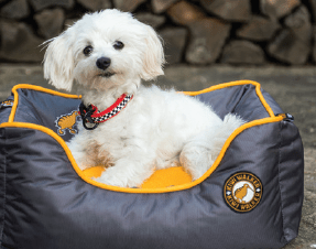 Kiwi Sofa Bed Pet Running cama para perro Naranja / Gris - Imagen 3