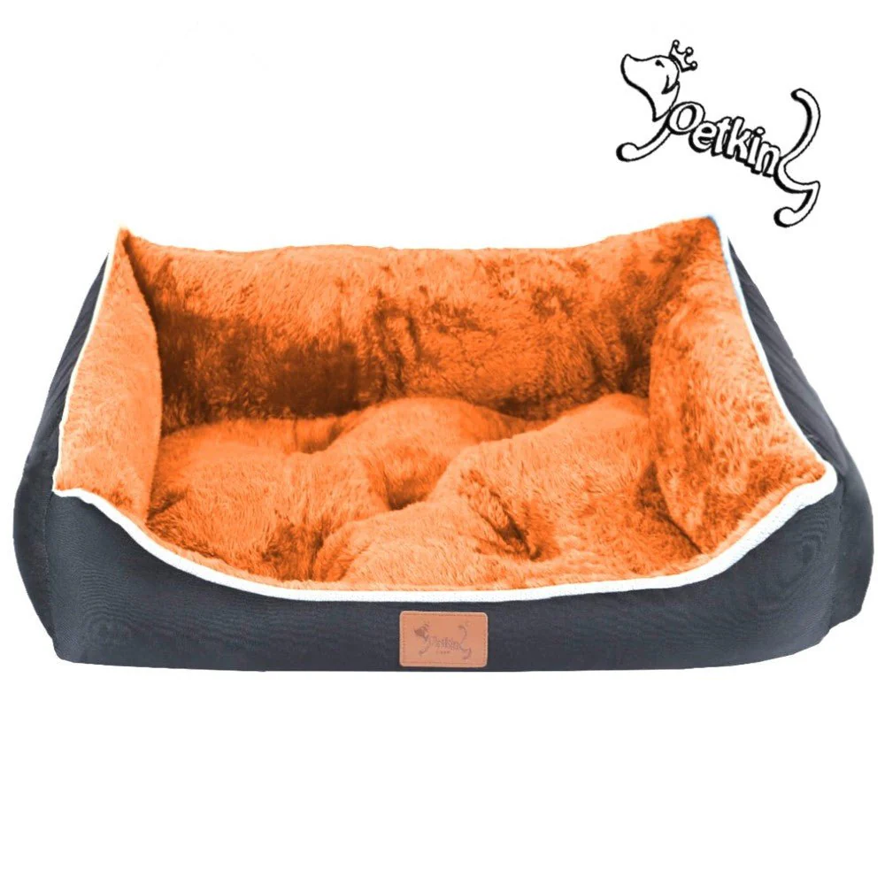 Cama Cuna Mascotas Naranja 3 Tamaños