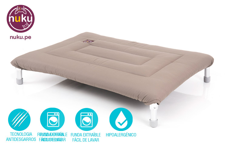 Cama para perro impermeable Beige