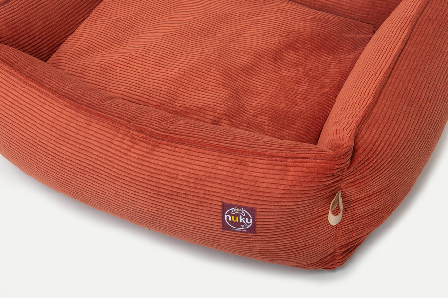 Cama para perro Cotelé Terracota - Imagen 4