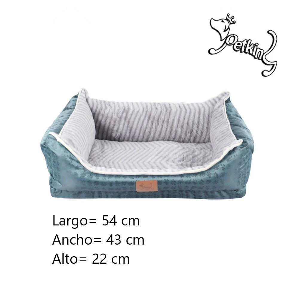 Cama Perros o Gatos Verde Grande - Imagen 4