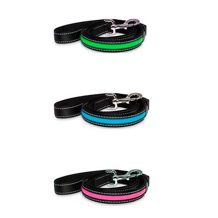 Correa Led para perros con cargador USB 120cm