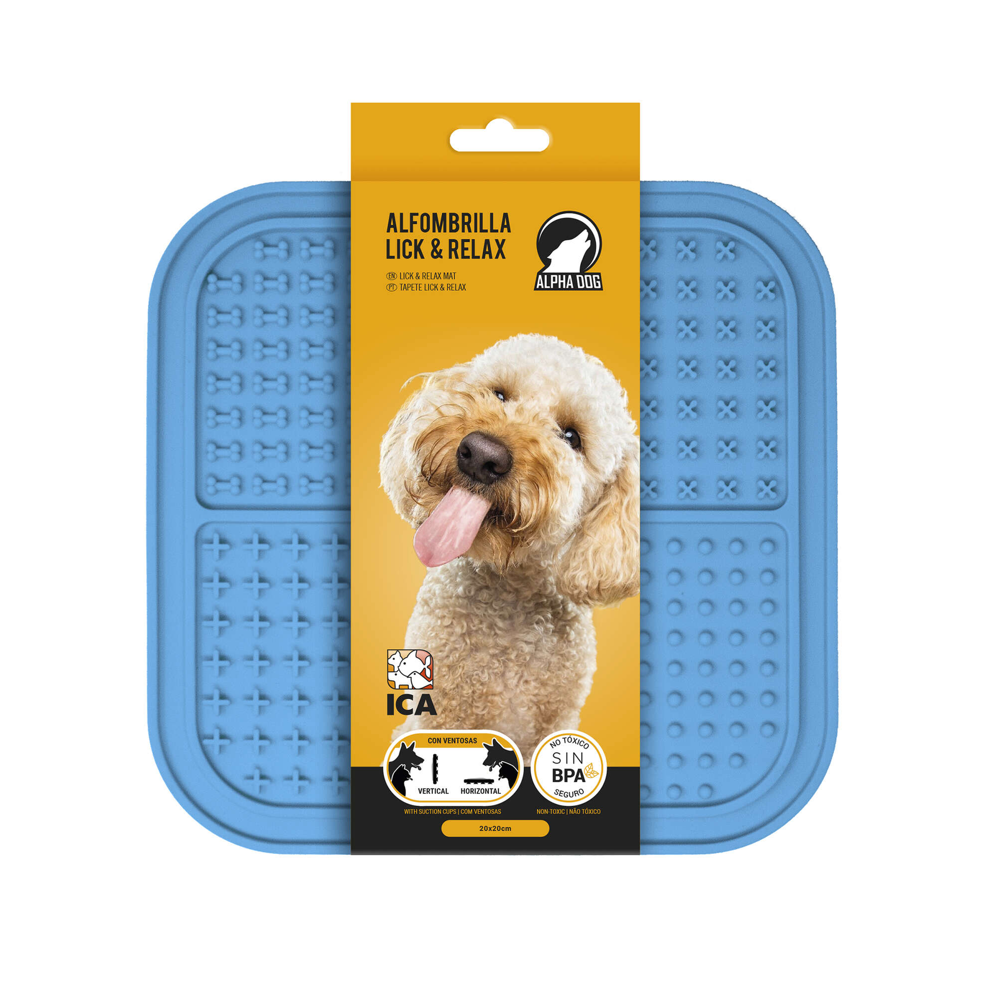 Alfombrilla Lick & Relax ALPHA DOG (20 cm)