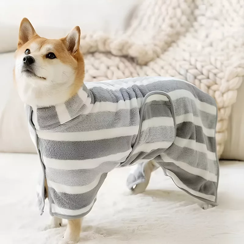 Bata de Baño Absorbente para Perros