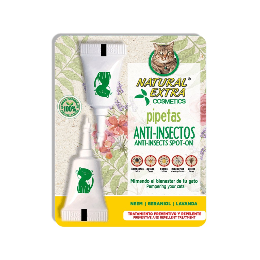 2 pipetas para gatos