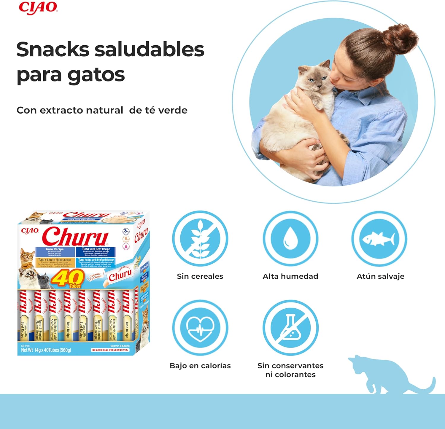 Churu Cat Variedades Atún Marisco - Imagen 4