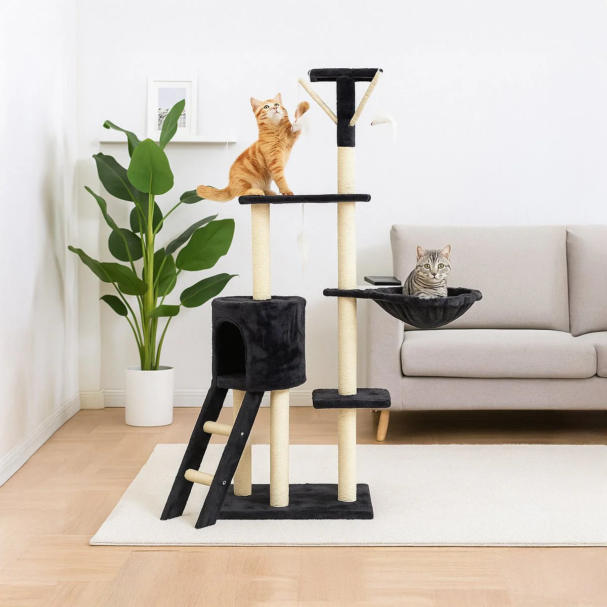 Rascador de Gatos Tipo Casa | Árbol para Gatos - Imagen 2