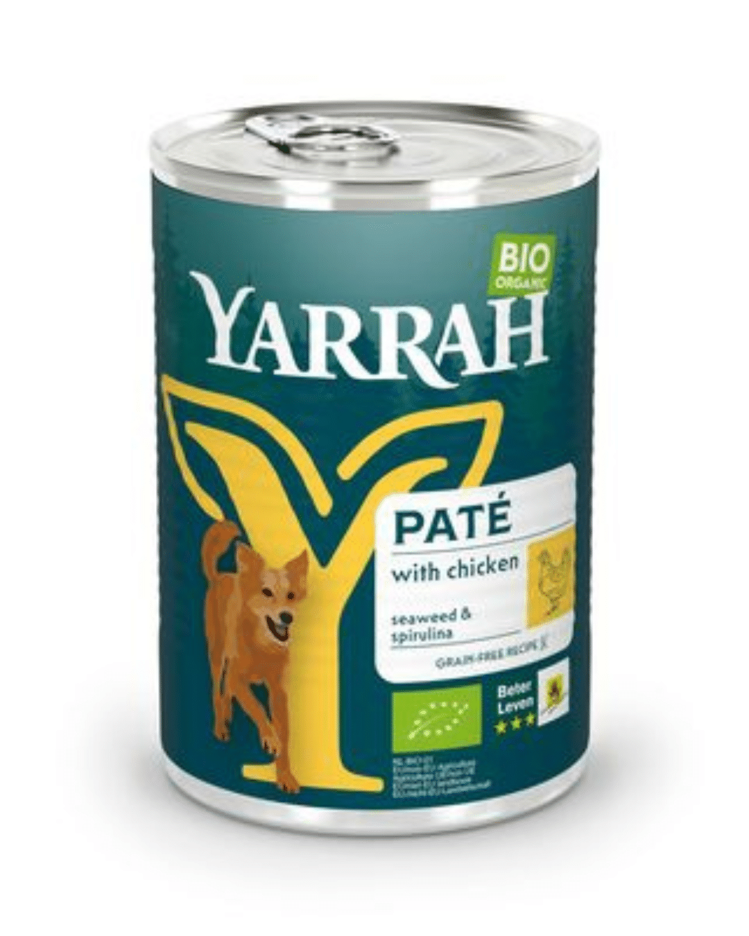 Paté de pollo Yarrah para perros 400g